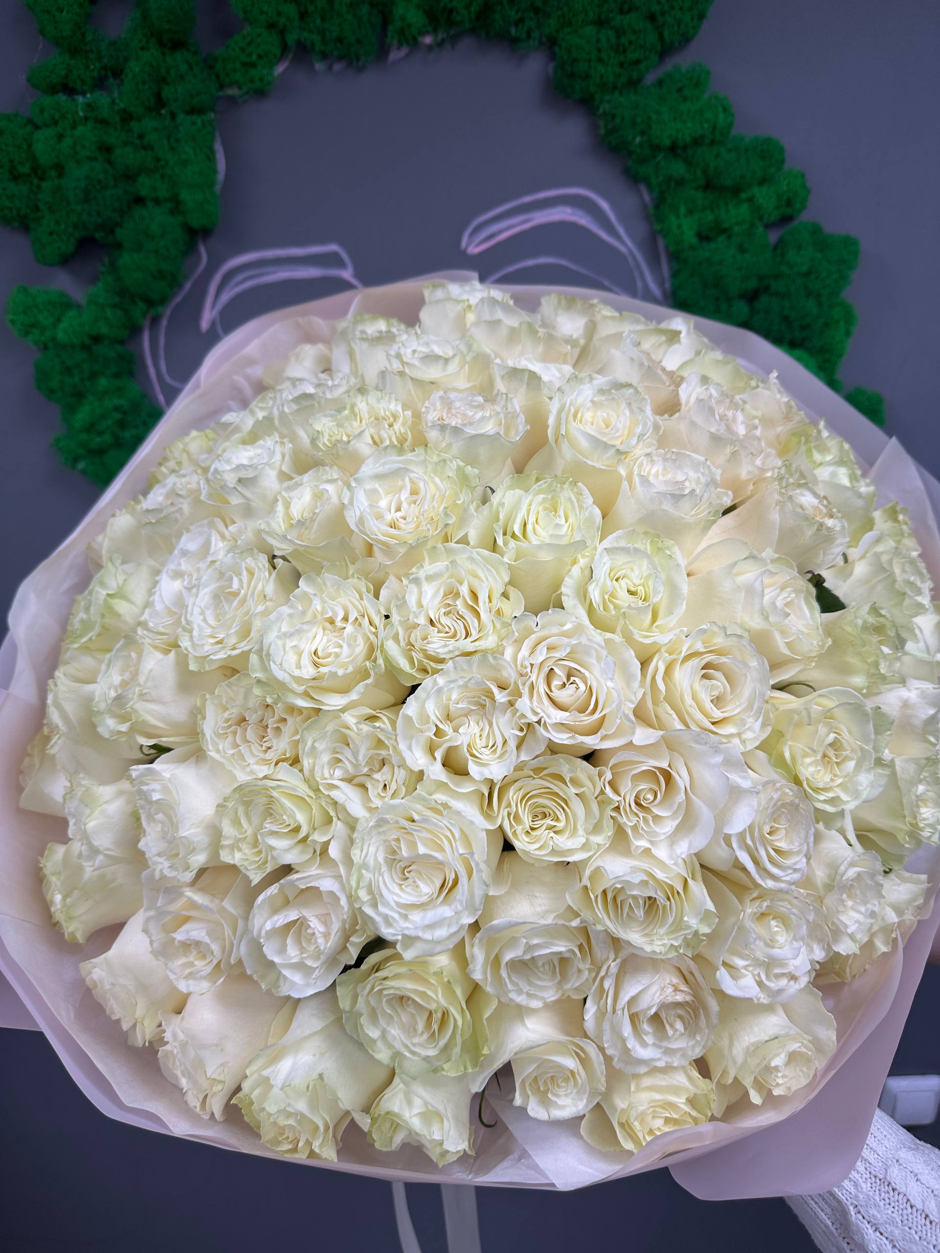 101 белая роза